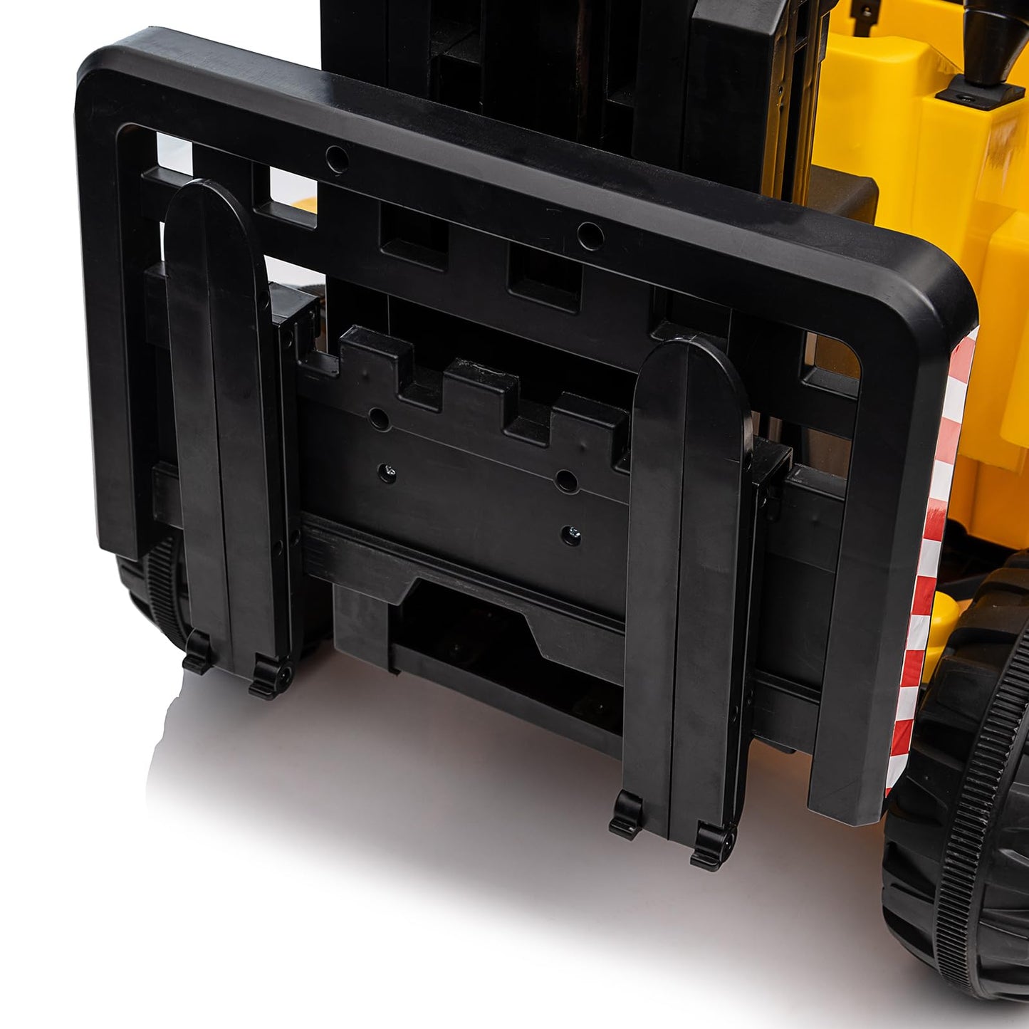 Garvee Ride - P Series: 12V Electric Forklift Ride-On: Liftable Fork, Remote, Music, Realistic Design, 66lb Load, for 3-7 Years - Yellow