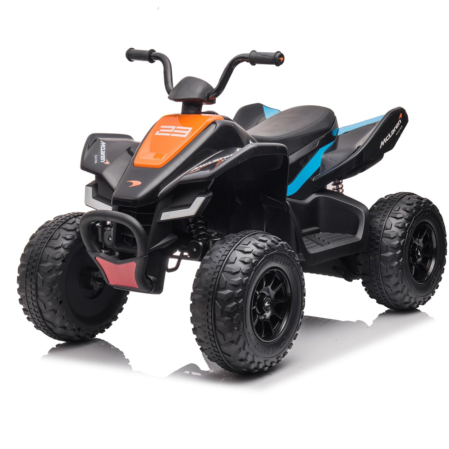 Garvee Ride - P Series: 24V McLaren Ride-On Car: Dual Motors, LED, Music Mode, 4-Wheel Suspension, USB/Media, for Ages 3+, 57lb Load