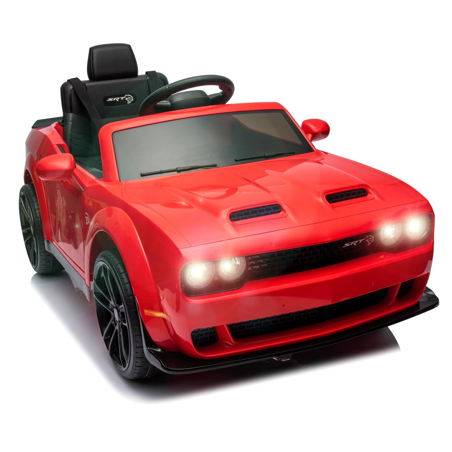 Garvee Ride - P Series: 12V Electric Vehicles Battery Powered with Remote Control, LED Lights, Bluetooth, MP3 for Boys Girls - Red