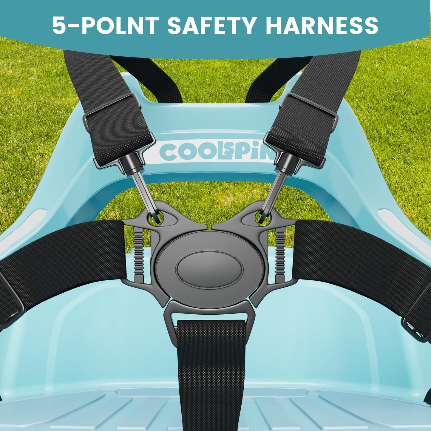 Garvee Ride - P Series: 12V Ride on Toddler Bumping Car W/Remote Control, LED Lights & 360 Degree Spin, ASTM Certified - Blue