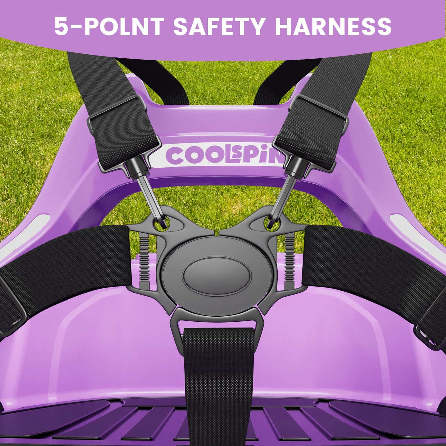 Garvee Ride - P Series: 12V Ride on Toddler Bumping Car W/Remote Control, LED Lights & 360 Degree Spin, ASTM Certified - Purple