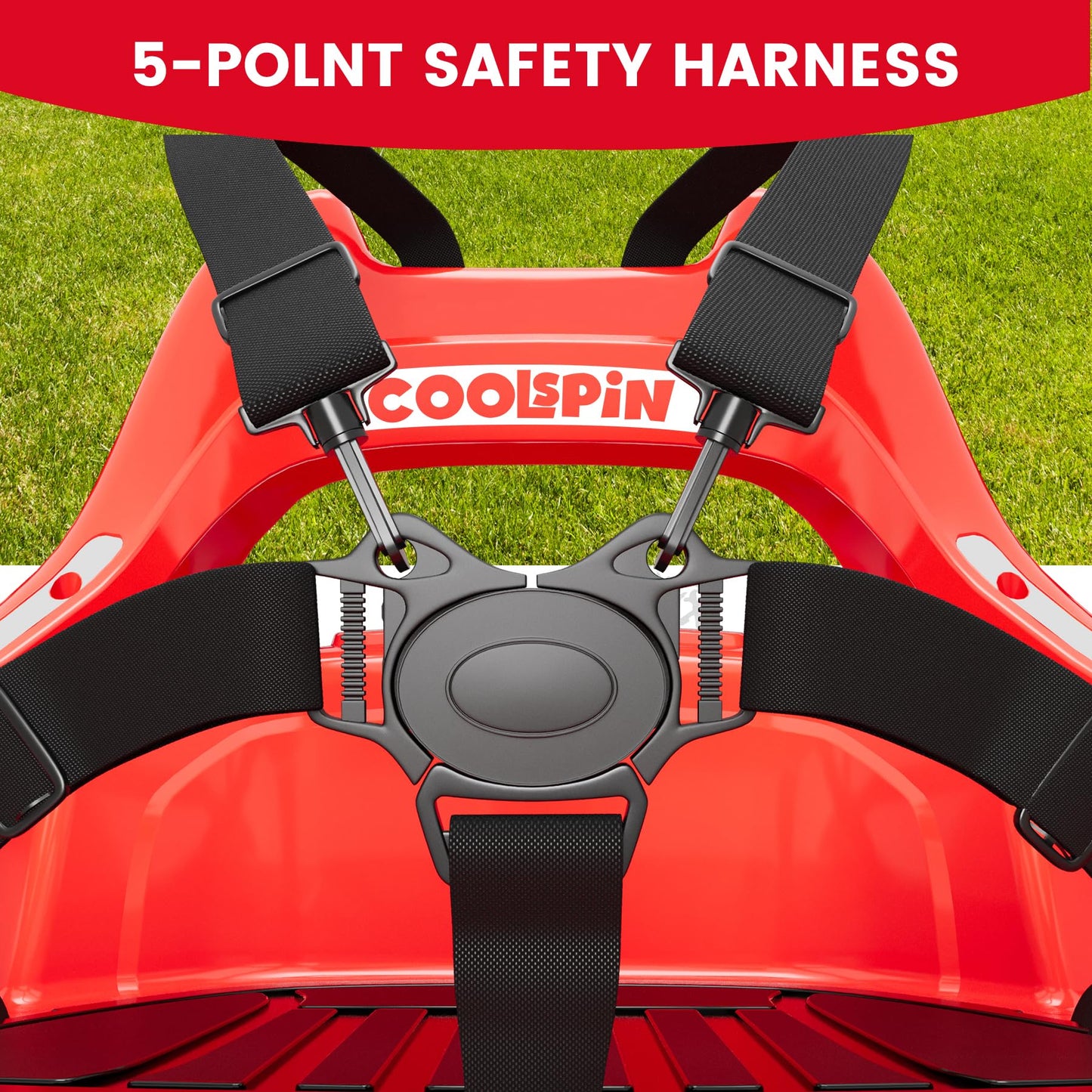 Garvee Ride - P Series: 12V Ride on Toddler Bumping Car W/Remote Control, LED Lights & 360 Degree Spin, ASTM Certified - Red