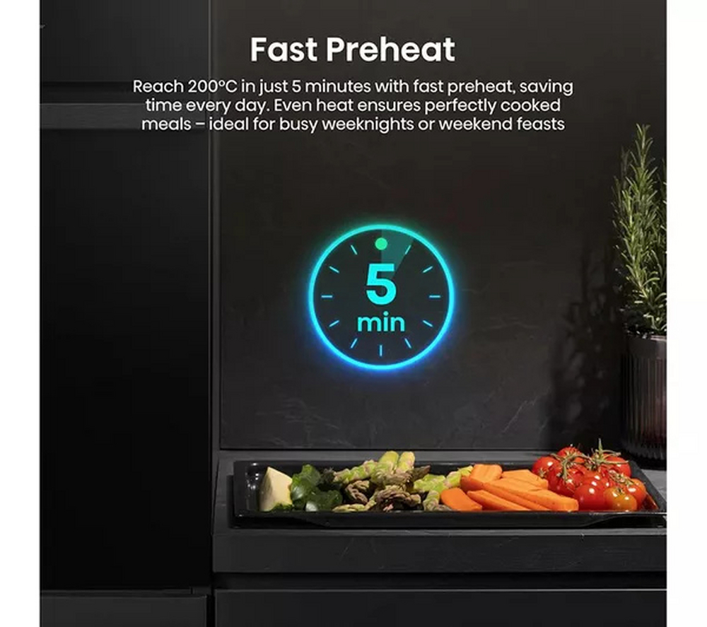 Hisense BI622ABPGUK Hi4 59.5cm Built In Plug & Play Electric Single Steam Oven Jet Black