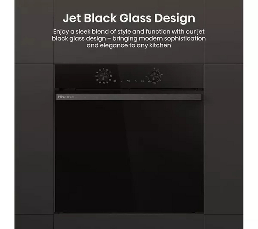 Hisense BI622ABPGUK Hi4 59.5cm Built In Plug & Play Electric Single Steam Oven Jet Black