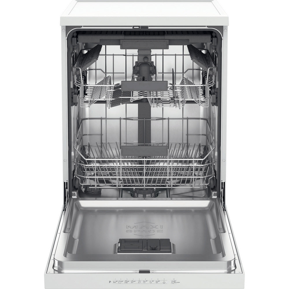 Hotpoint H7FHP43WUK Maxi Space Full Size Dishwasher with Third Rack 15 Place Settings White