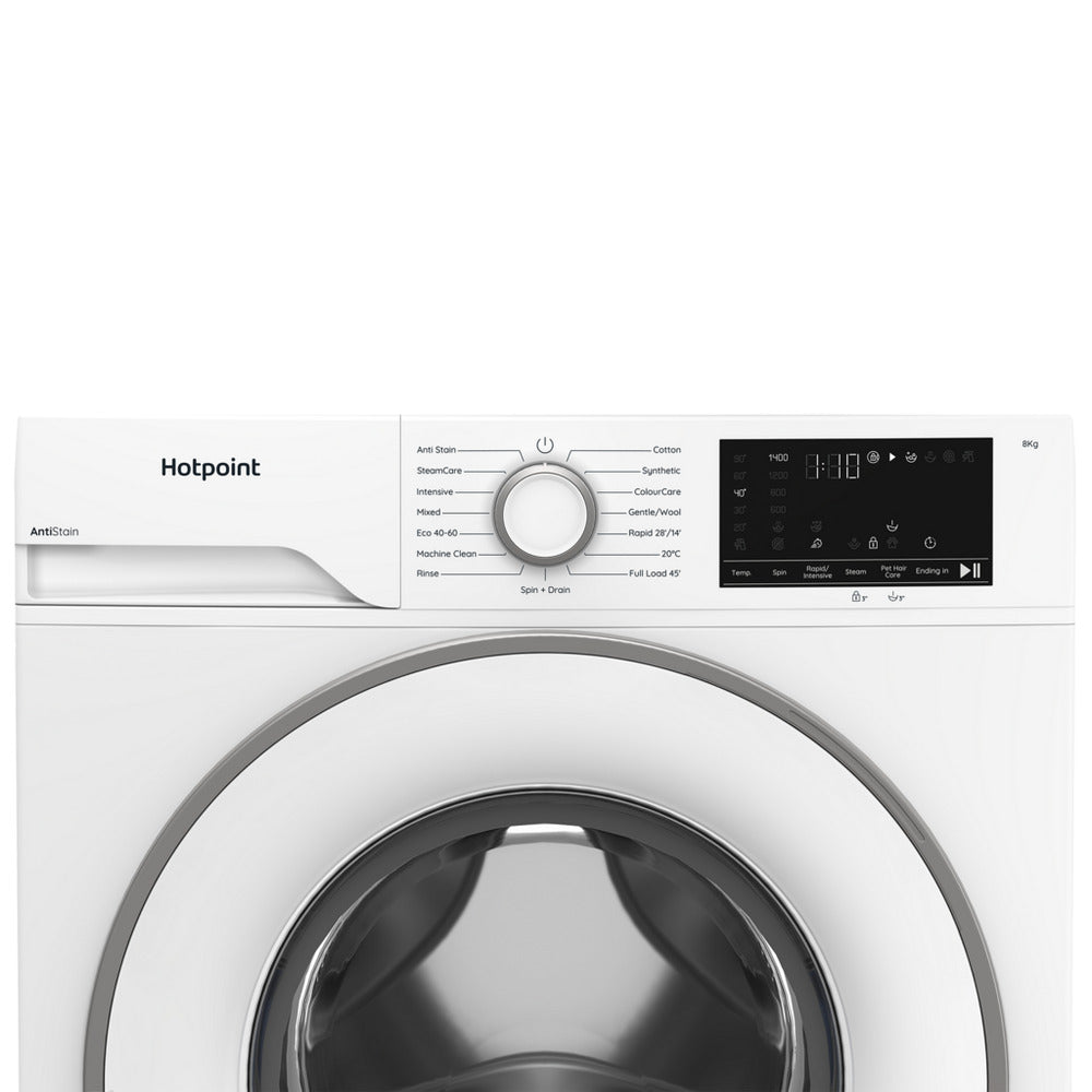 Hotpoint HEV841WUK 8kg 1400 Spin Freestanding Washing Machine White