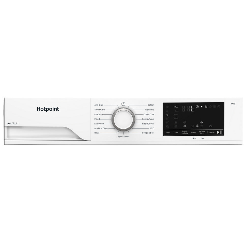 Hotpoint HEV841WUK 8kg 1400 Spin Freestanding Washing Machine White