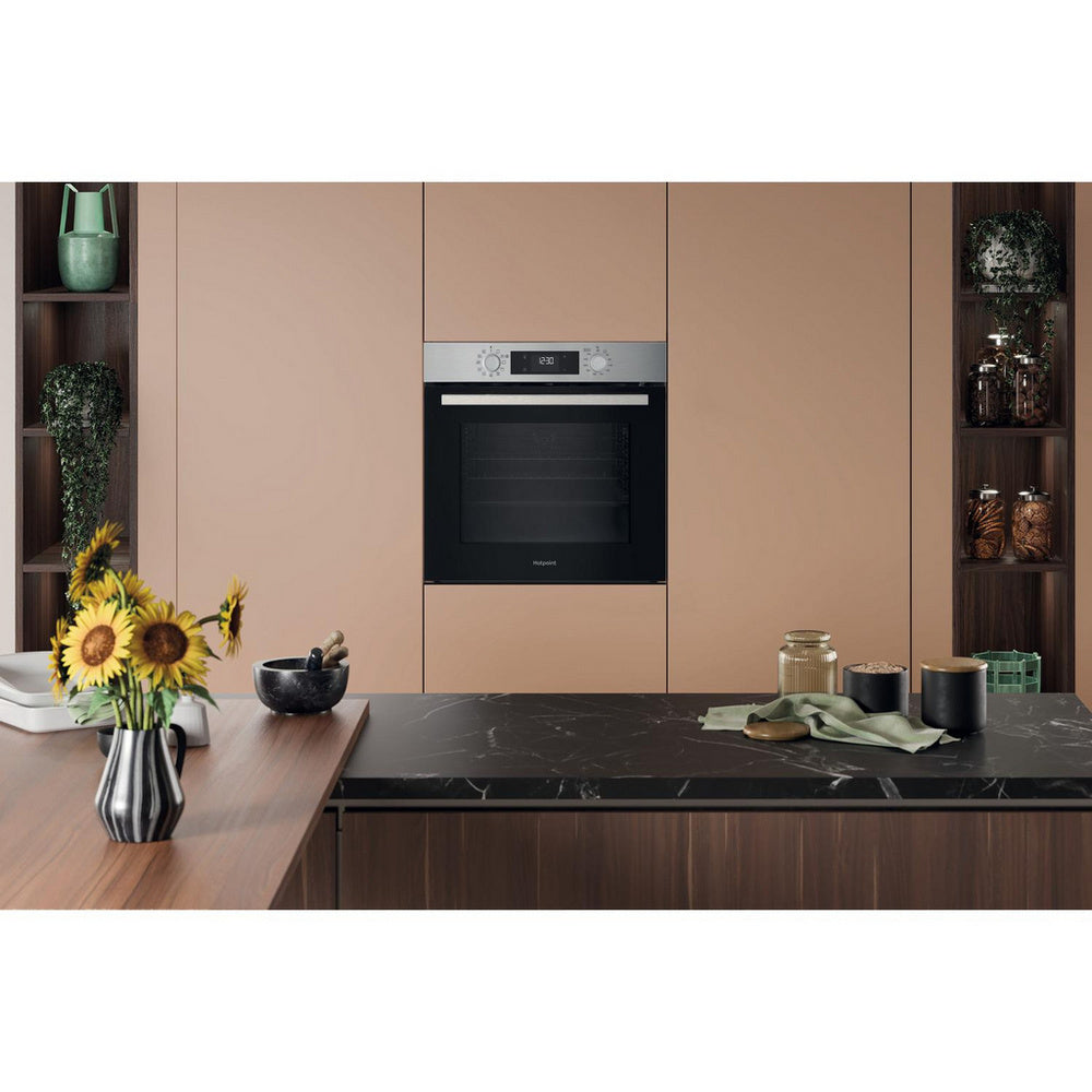 Hotpoint HO278PXUK Class 2 60cm Built In Electric Single Multifunction Pyrolytic Oven Silver
