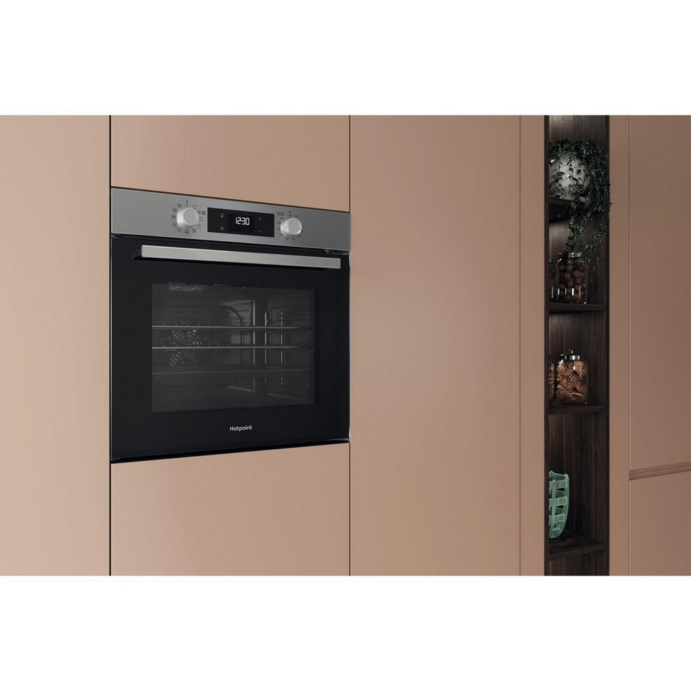 Hotpoint HO278PXUK Class 2 60cm Built In Electric Single Multifunction Pyrolytic Oven Silver
