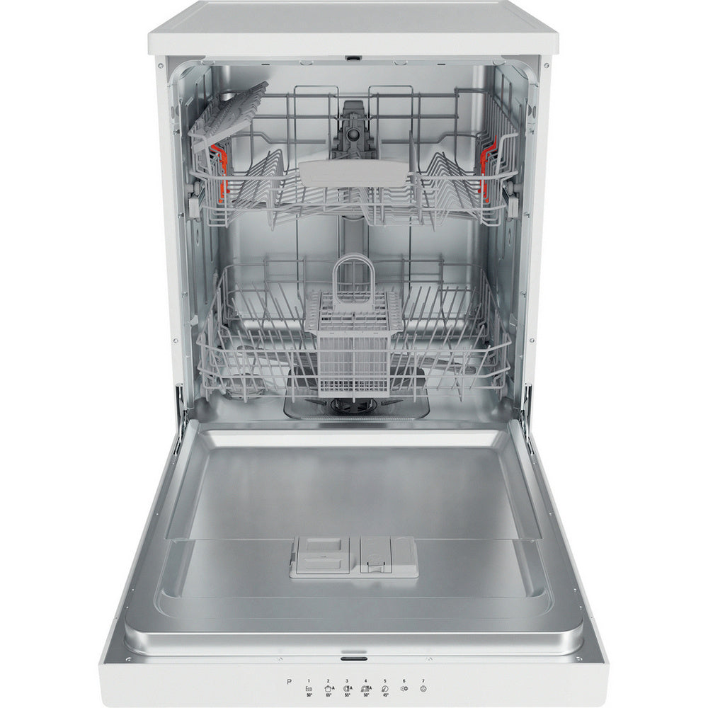 Hotpoint HP2FFC14BN6WUK Freestanding Dishwasher with ActiveDry 14 Place Settings White