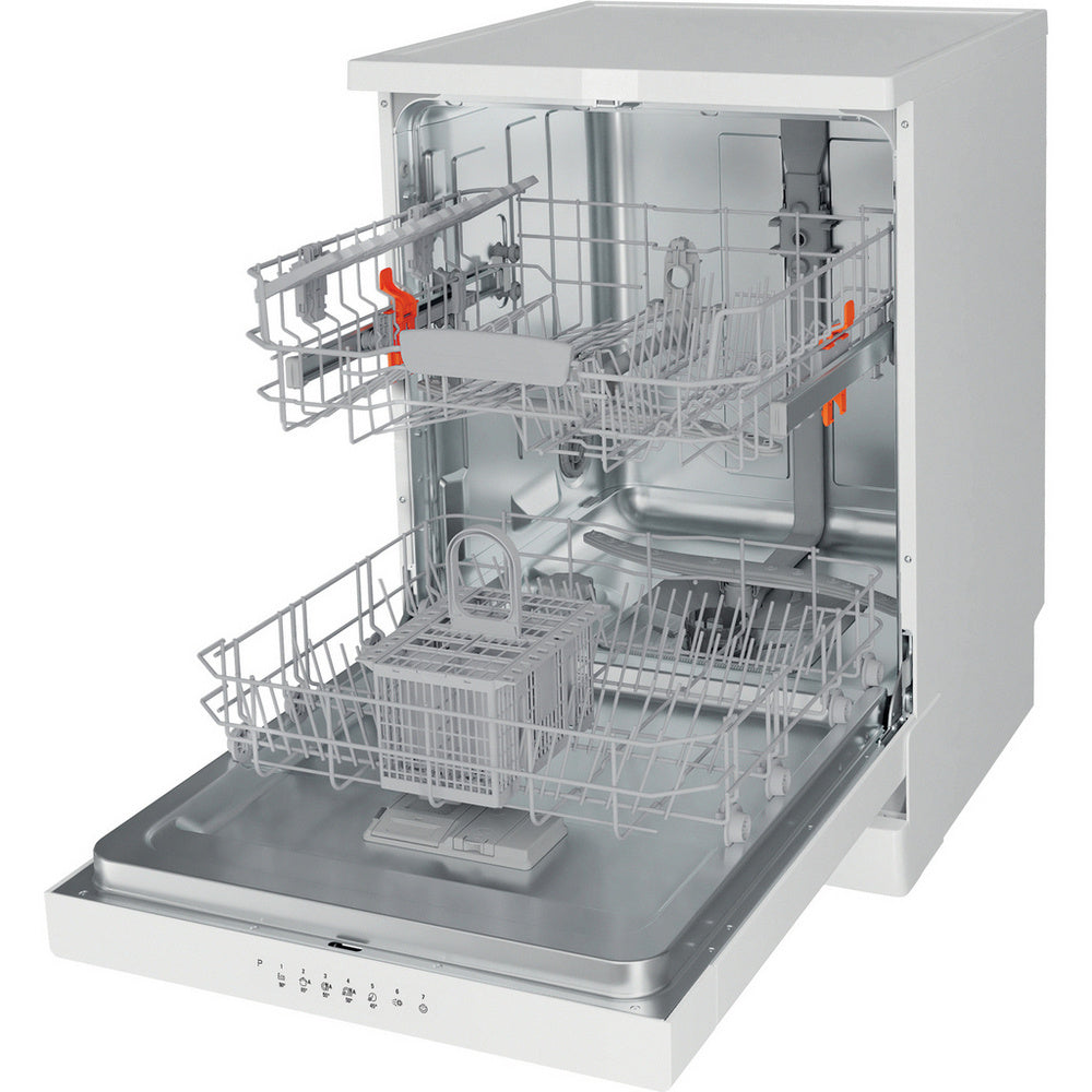Hotpoint HP2FFC14BN6WUK Freestanding Dishwasher with ActiveDry 14 Place Settings White
