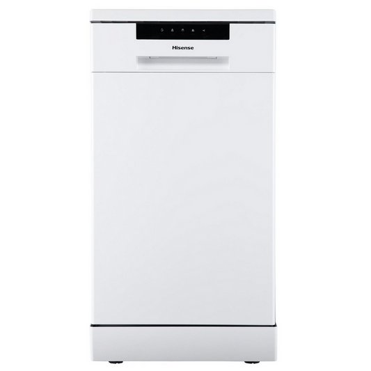 Hisense Hi4 HS523E15WUK Freestanding Slimline Dishwasher 10 Place Settings White