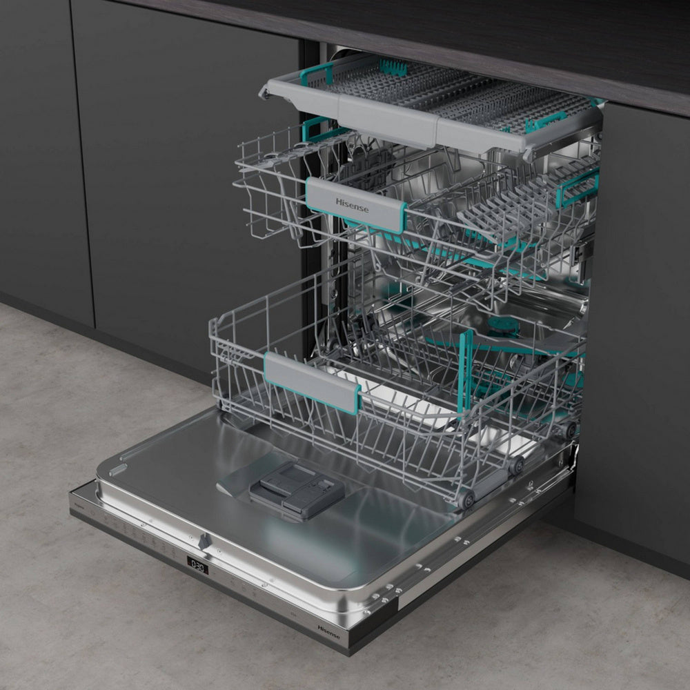Hisense Hi6 HV16AUK Full-Size Fully Integrated Dishwasher 16 Place Settings