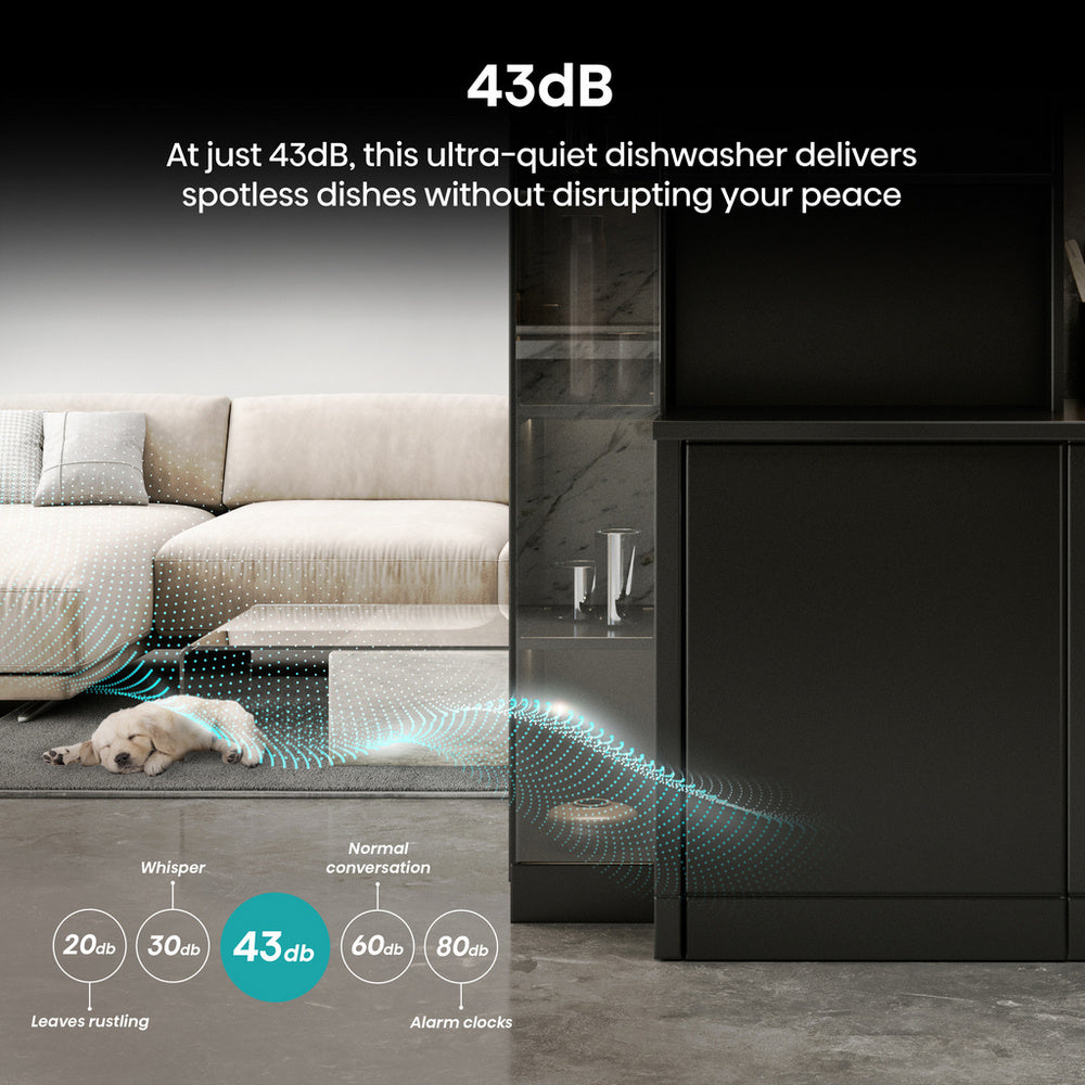 Hisense Hi6 HV16AUK Full-Size Fully Integrated Dishwasher 16 Place Settings