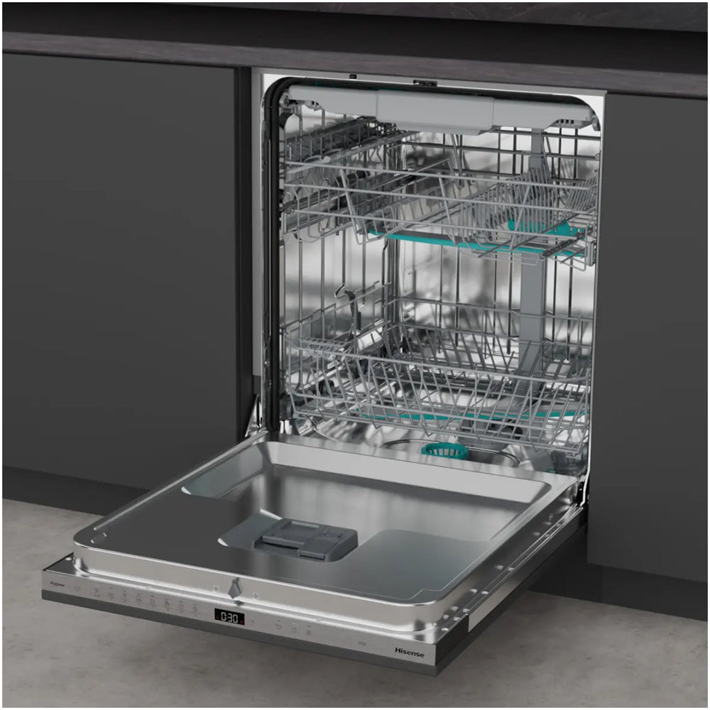 Hisense HV663A60UK Hi6 Full-Size Fully Integrated Dishwasher 16 Place Settings