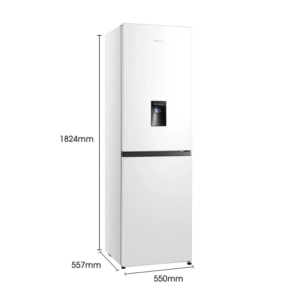 Hisense RB327N4WWE 50/50 Total No Frost Fridge Freezer White - E Rated