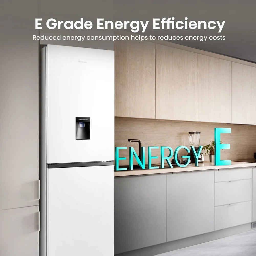 Hisense RB327N4WWE 50/50 Total No Frost Fridge Freezer White - E Rated