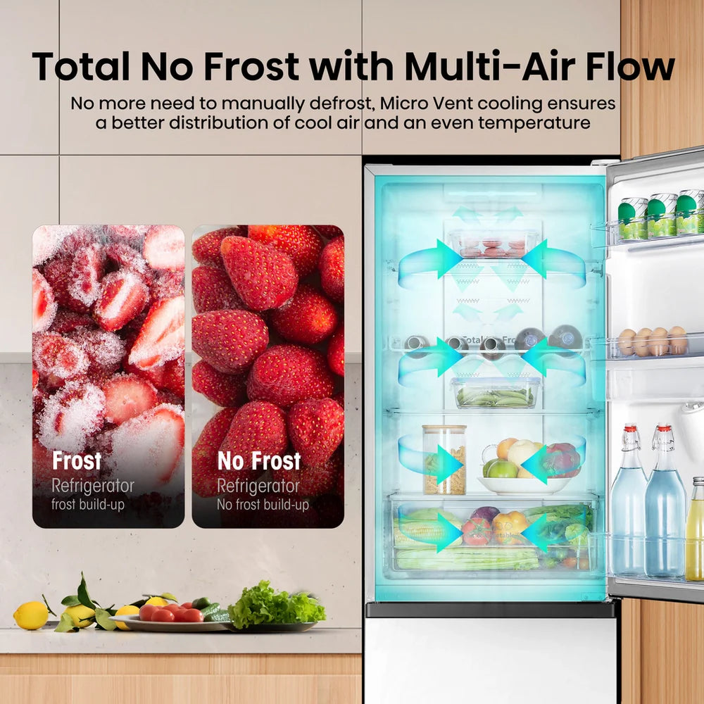 Hisense RB327N4WWE 50/50 Total No Frost Fridge Freezer White - E Rated
