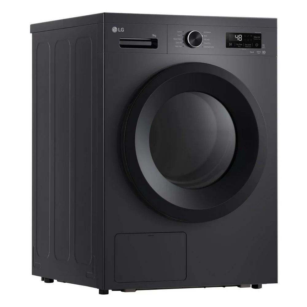 LG RHX1009NMK Sensor Dry 9kg WiFi Enabled Freestanding Heat Pump Tumble Dryer Grey