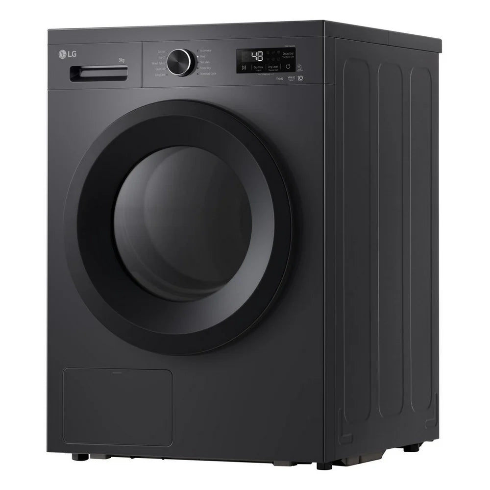LG RHX1009NMK Sensor Dry 9kg WiFi Enabled Freestanding Heat Pump Tumble Dryer Grey