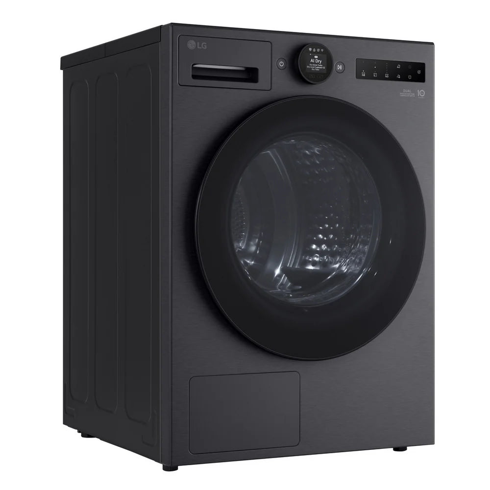 LG RHX7010TBB AI Dry 10kg Dual Inverter Heat Pump Tumble Dryer Black