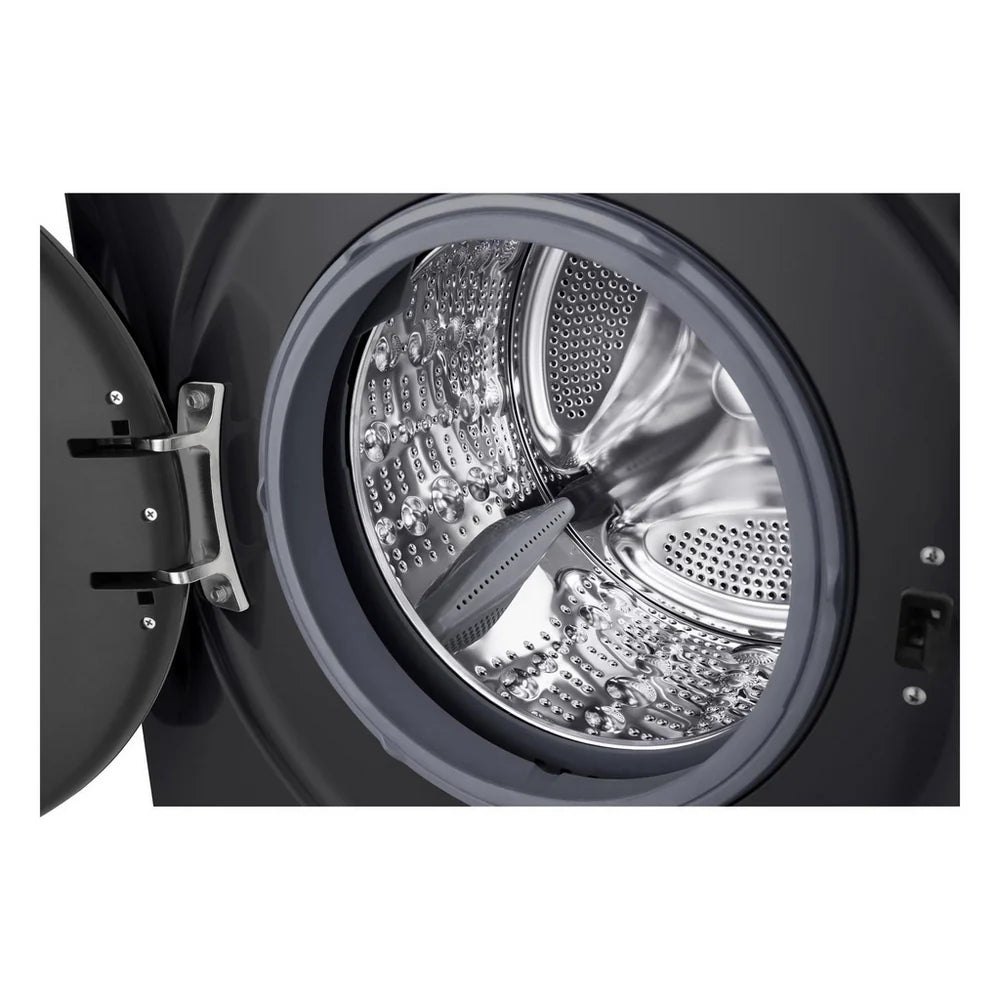 LG W4X1095NNK 9kg+5kg 1400 Spin Freestanding Washer Dryer Gloss Black