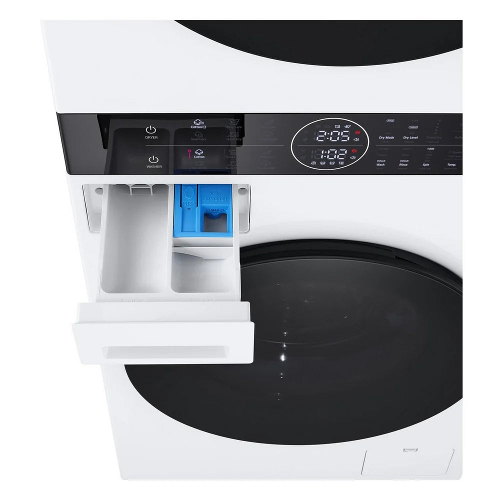 LG WT1210WWF 12kg/10kg 1400 Spin WashTower TurboWash Washer Dryer White