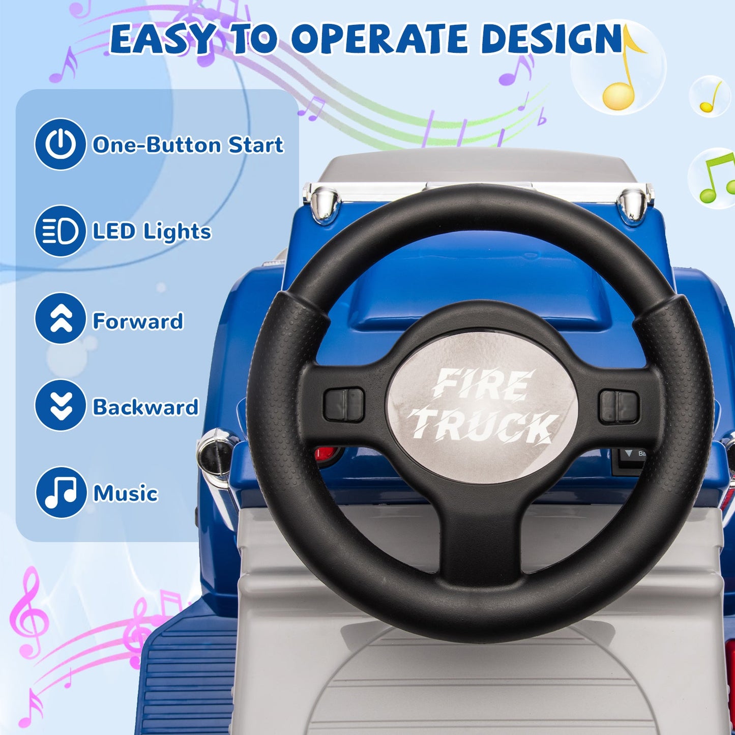 Garvee Ride - P Series: 6V Ride On Truck Toy for Kids Ages 3+ | Electric Dump Truck with Rechargeable Battery, Music & Storage | Indoor/Outdoor 4-Wheeler with Treaded Tires | Ergonomic Seat & Rubber Handle (4.5Ah)