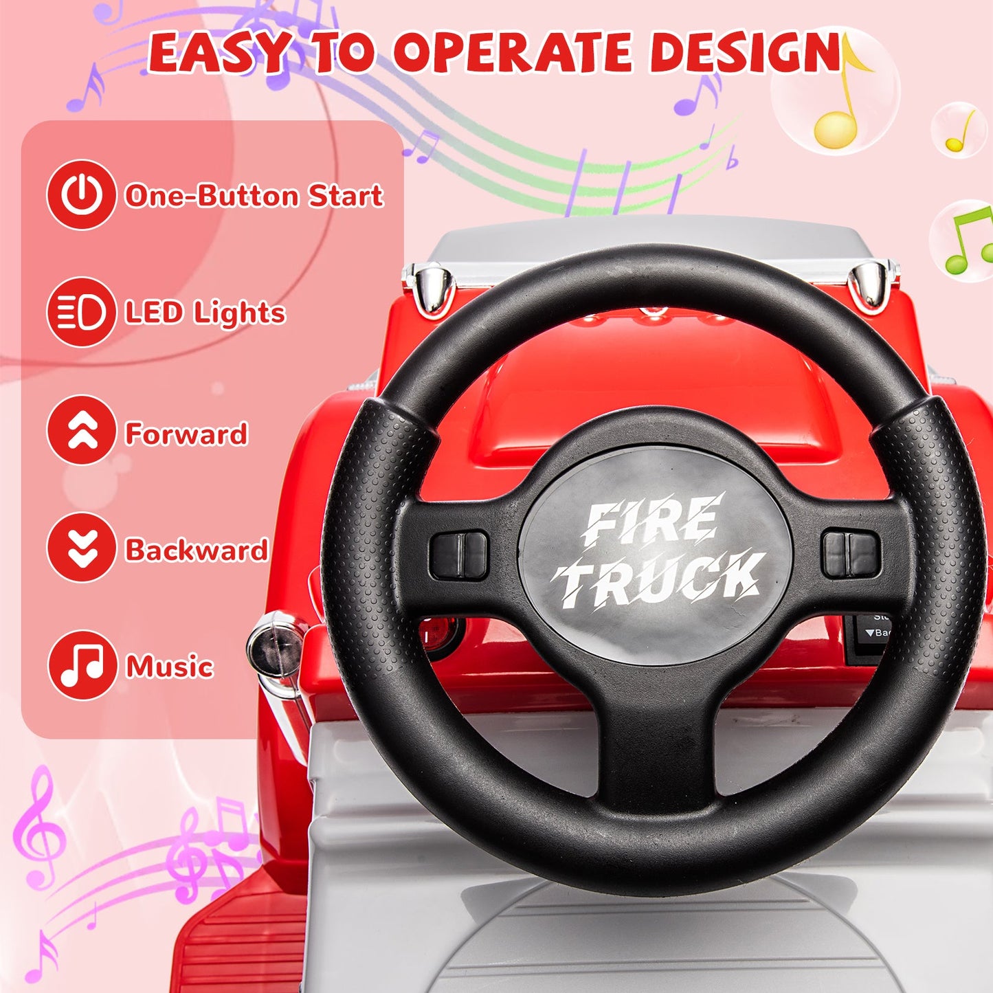 Garvee Ride - P Series: 6V Ride On Truck Toy for Kids Ages 3+ | Electric Dump Truck with Rechargeable Battery, Music & Storage | Indoor/Outdoor 4-Wheeler with Treaded Tires | Ergonomic Seat & Rubber Handle (4.5Ah)