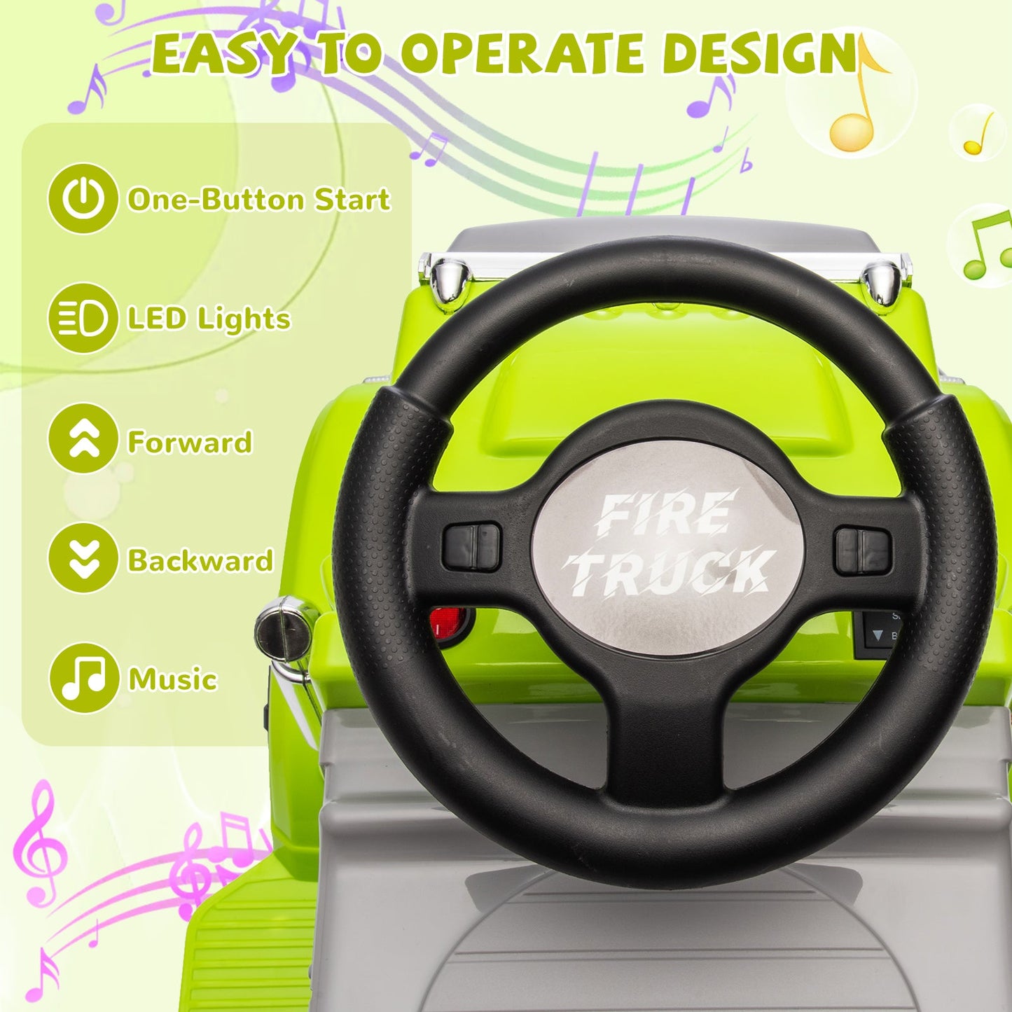 Garvee Ride - P Series: 6V Ride On Truck Toy for Kids Ages 3+ | Electric Dump Truck with Rechargeable Battery, Music & Storage | Indoor/Outdoor 4-Wheeler with Treaded Tires | Ergonomic Seat & Rubber Handle (4.5Ah)