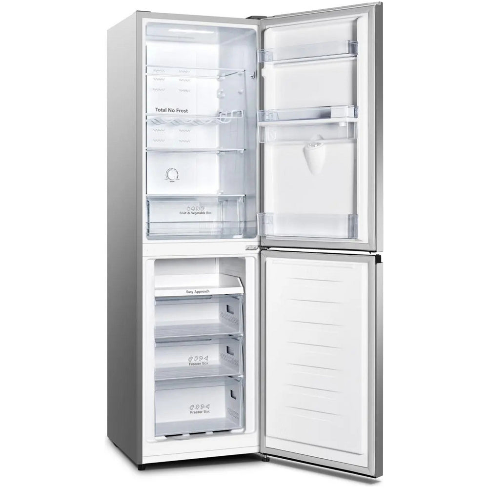 Hisense RB327N4WCE 50/50 Freestanding Non Plumbed Total No Frost Fridge Freezer Inox