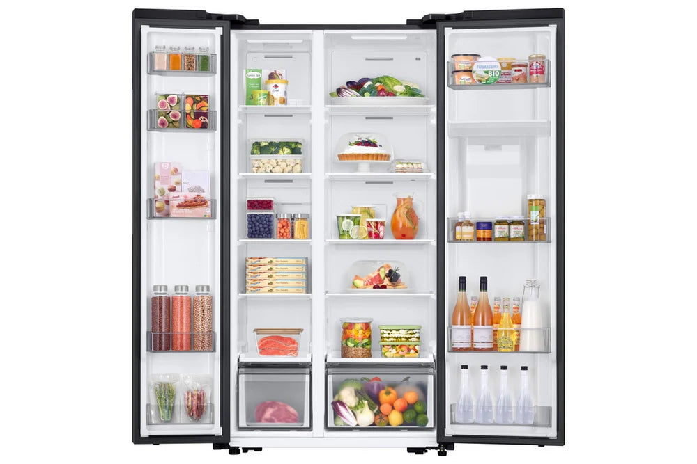 Samsung RS57DG410EB4EU Bespoke AI Series 7 SpaceMax Smart American-Style Fridge Freezer Black