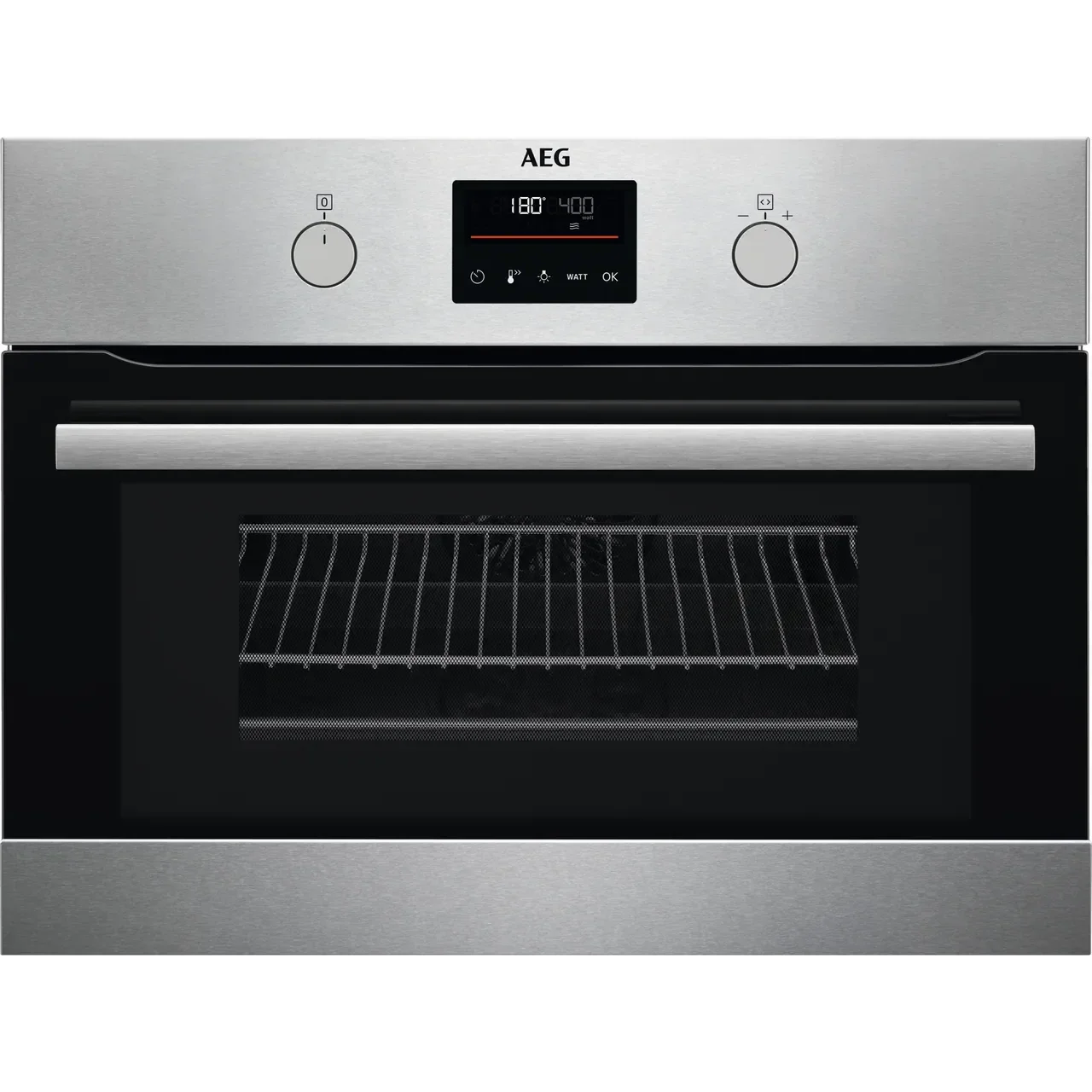 AEG 8000 Serise KMK365060M 43L Combi Quick Compact Microwave Combination Oven in Stainless Steel