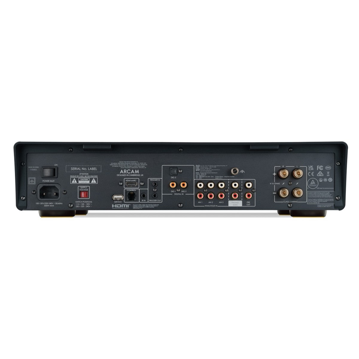 Arcam A15+ Integrated Amplifier with WiiM Pro Plus Streamer and Wharfedale EVO 5.4 Floorstanding Speakers Hi-Fi Package - Black