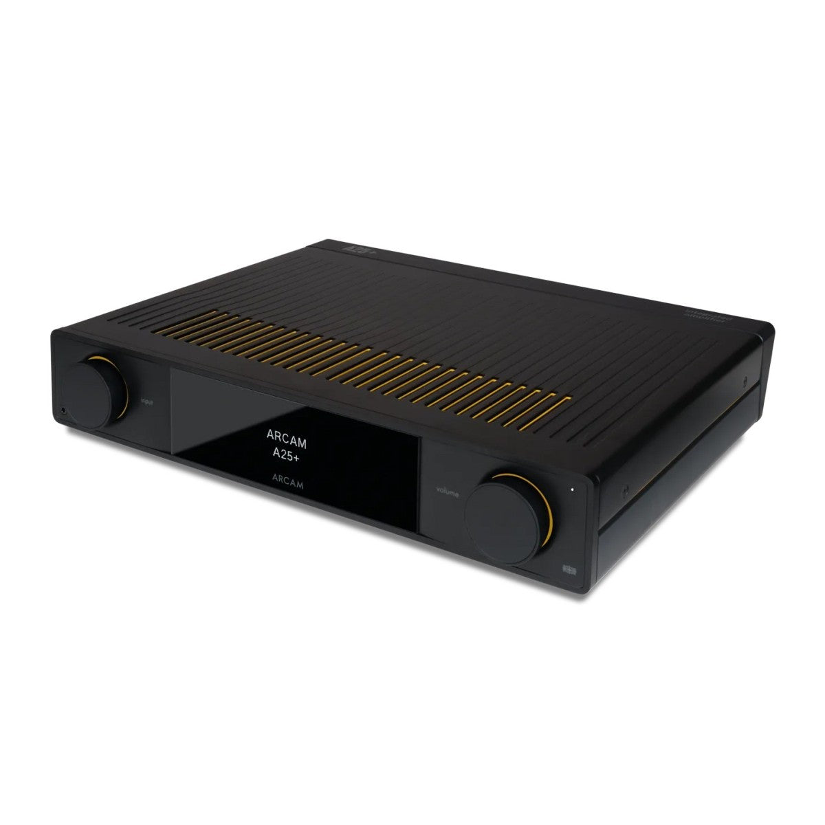 Arcam A25+ Integrated Amplifier Black with JBL 4309 Studio Monitor Bookshelf Speakers Walnut Pair