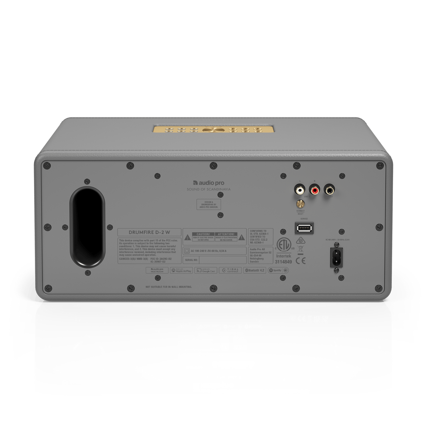 Audio Pro Drumfire D-2 W Wireless Multiroom Speaker Grey