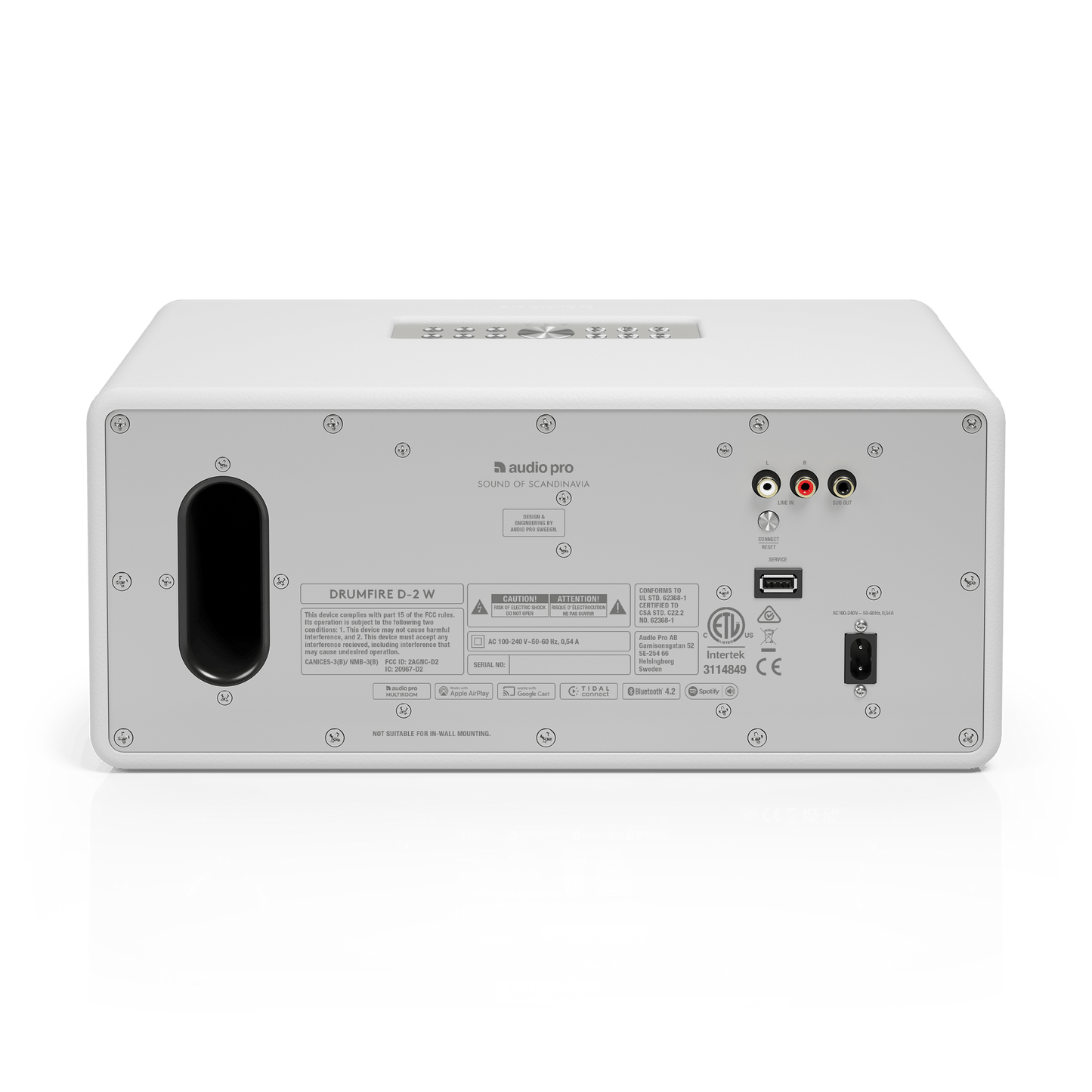 Audio Pro Drumfire D-2 W Wireless Multiroom Speaker White