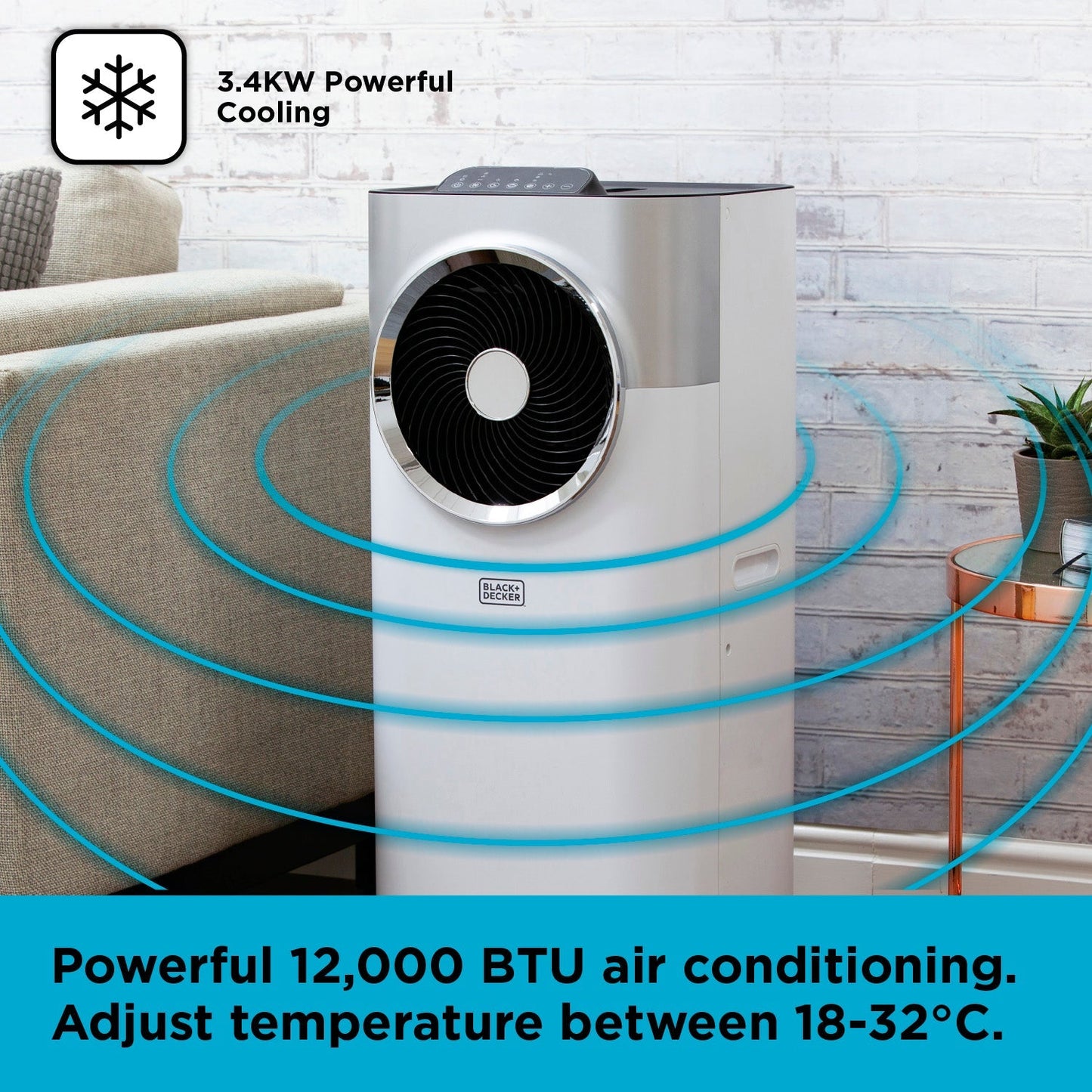 Black+Decker BXAC40008GB 12000 BTU Portable Air Conditioner