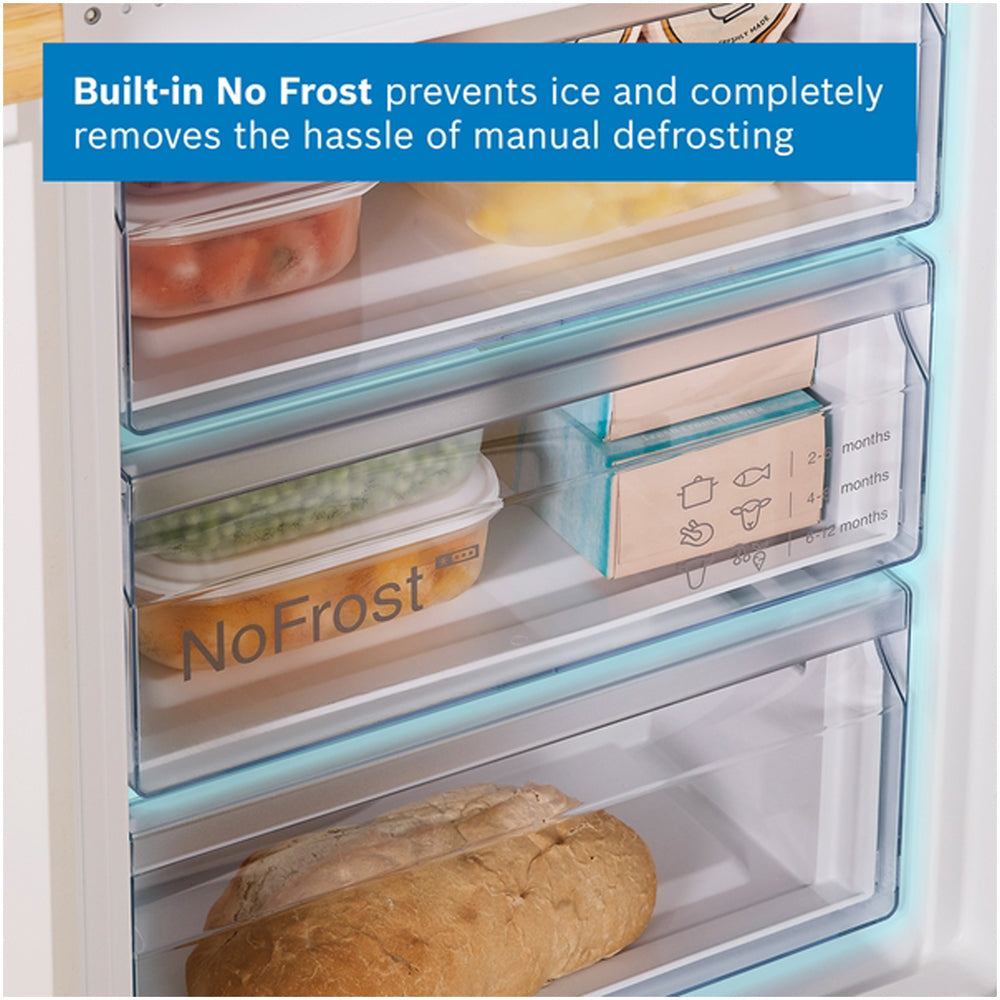 Bosch KBN96NSE1G Series 2 Fully Integrated 60/40 Fridge Freezer Frost Free - E Rated