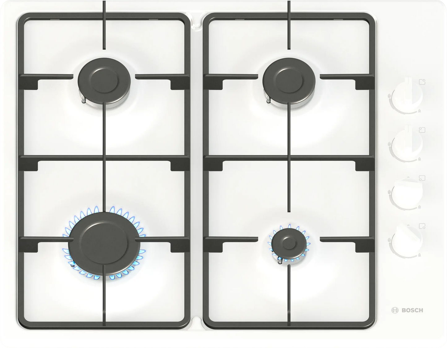 Bosch Series 2 PBP6B2K60 60cm Gas Hob White