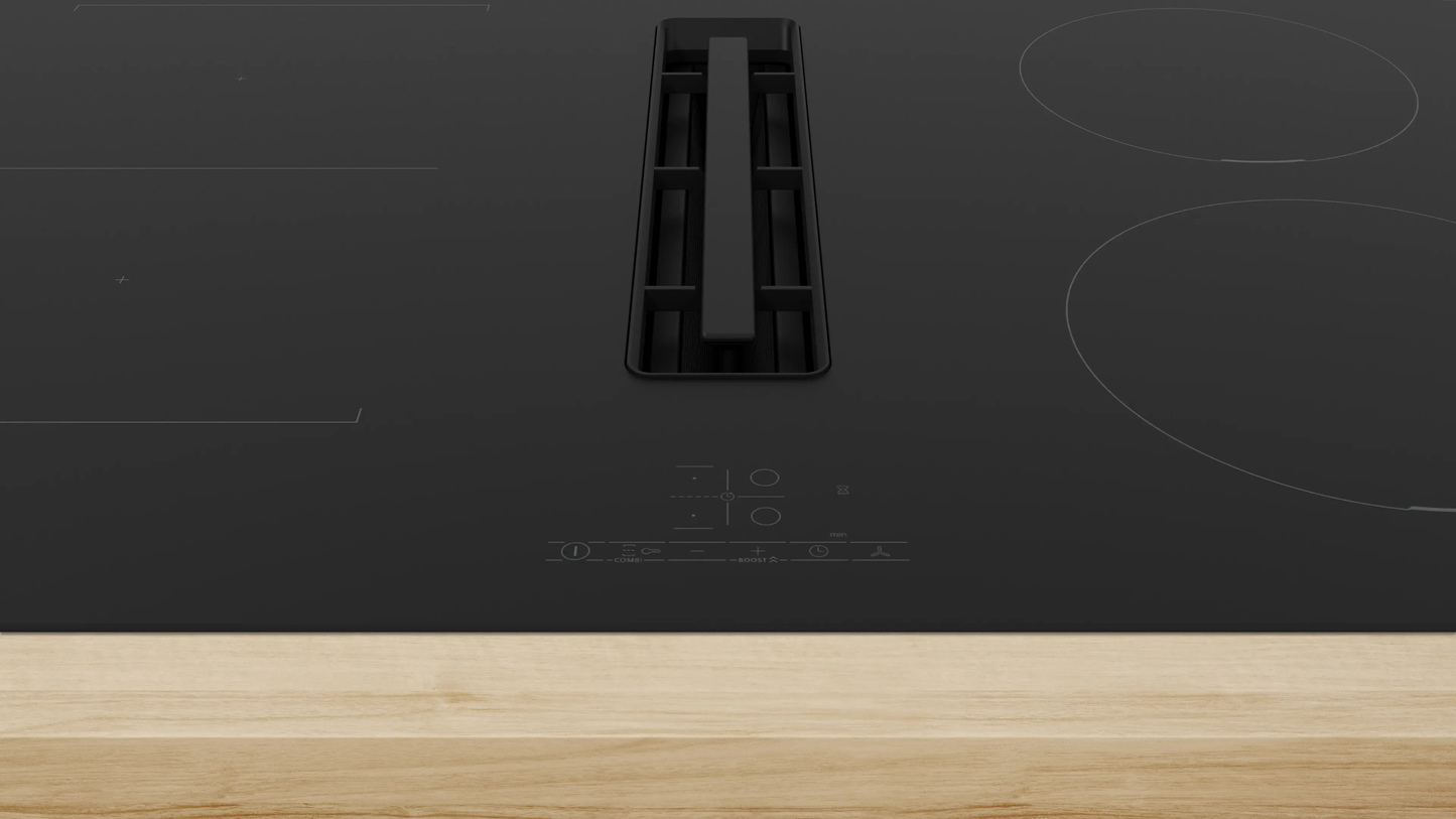 Bosch Series 4 PVS811B16E 80cm Induction Hob With Integrated Ventilation System