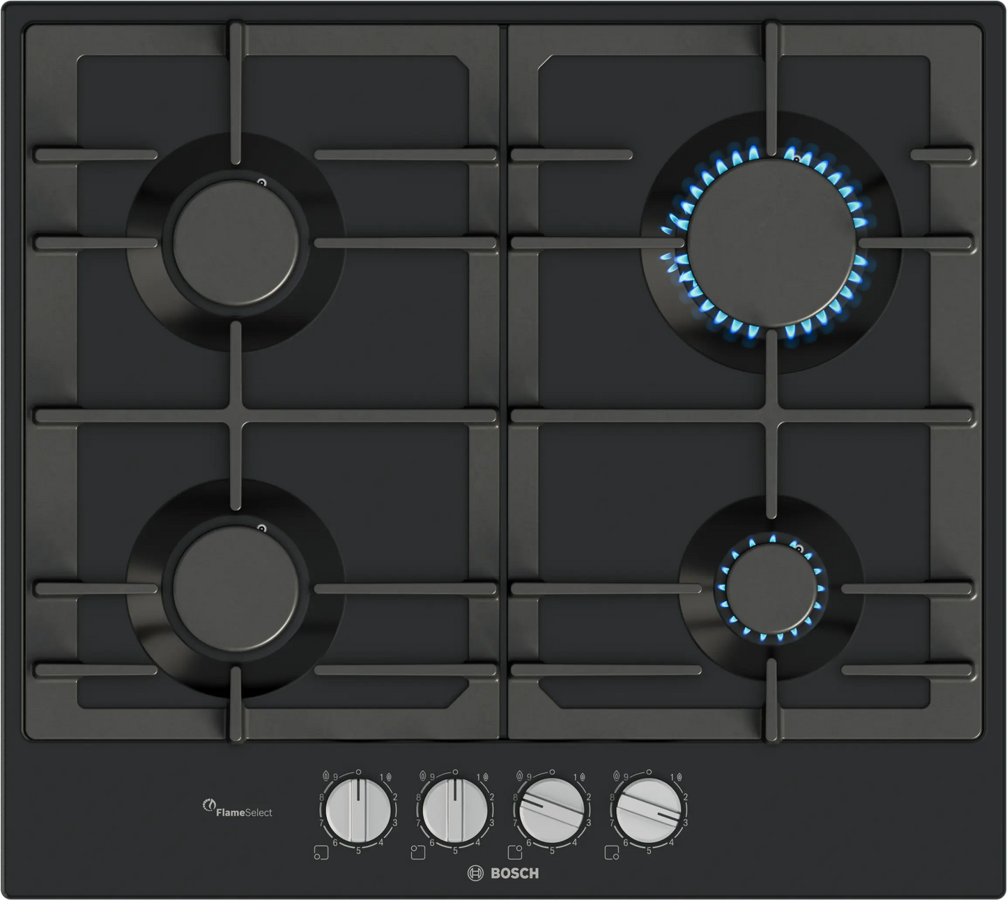 Bosch Series 6 PCP6A6I90 60cm Gas Hob Black