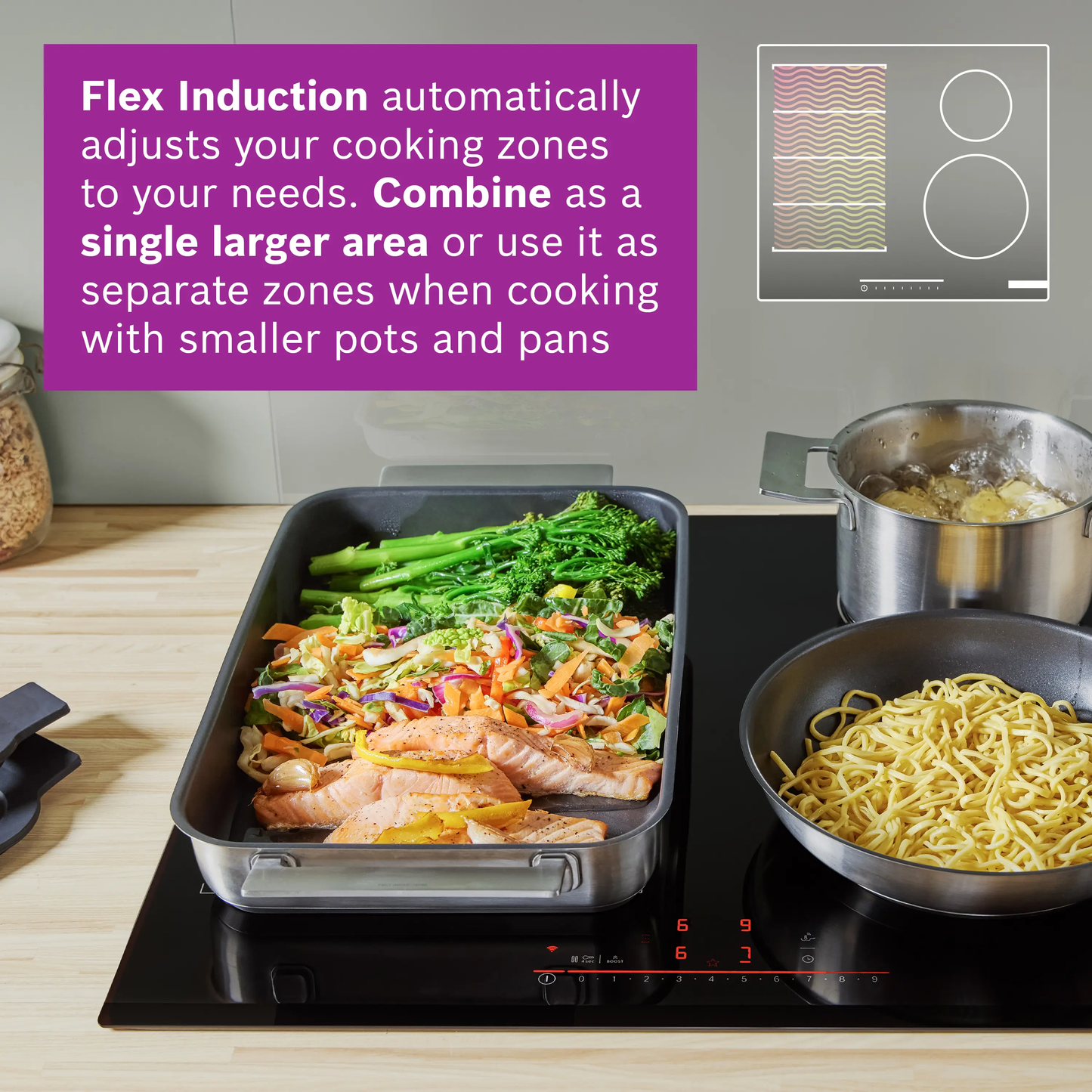 Bosch Series 6 PIX631HC1E 60cm Flex Induction Hob