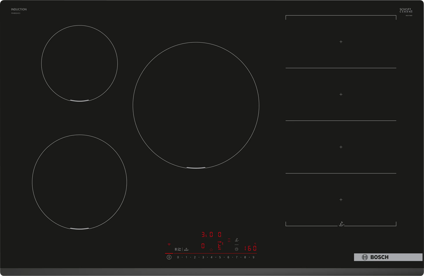 Bosch Series 6 PXV831HC1E 80cm Flex Induction Hob