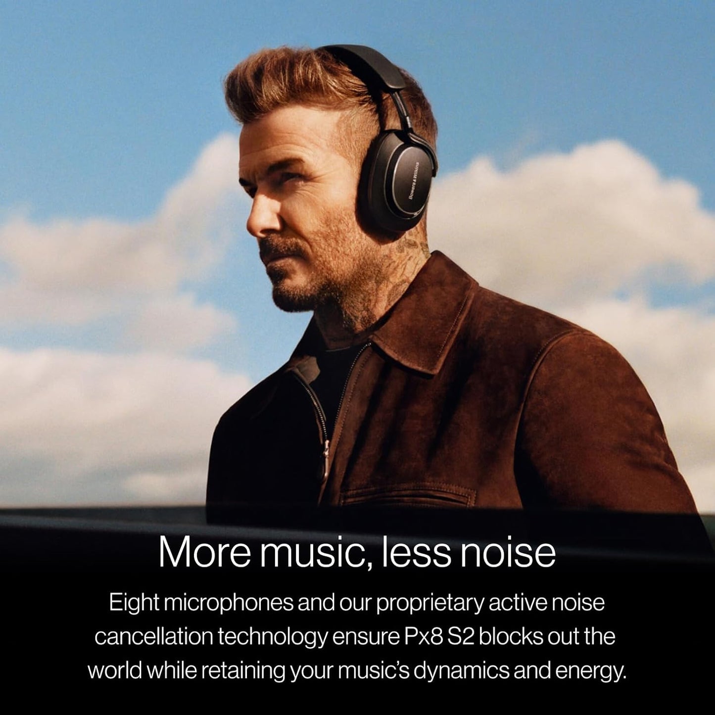 Bowers & Wilkins Px8 S2 Over Ear Noise Cancelling Wireless Headphones - Warm Stone