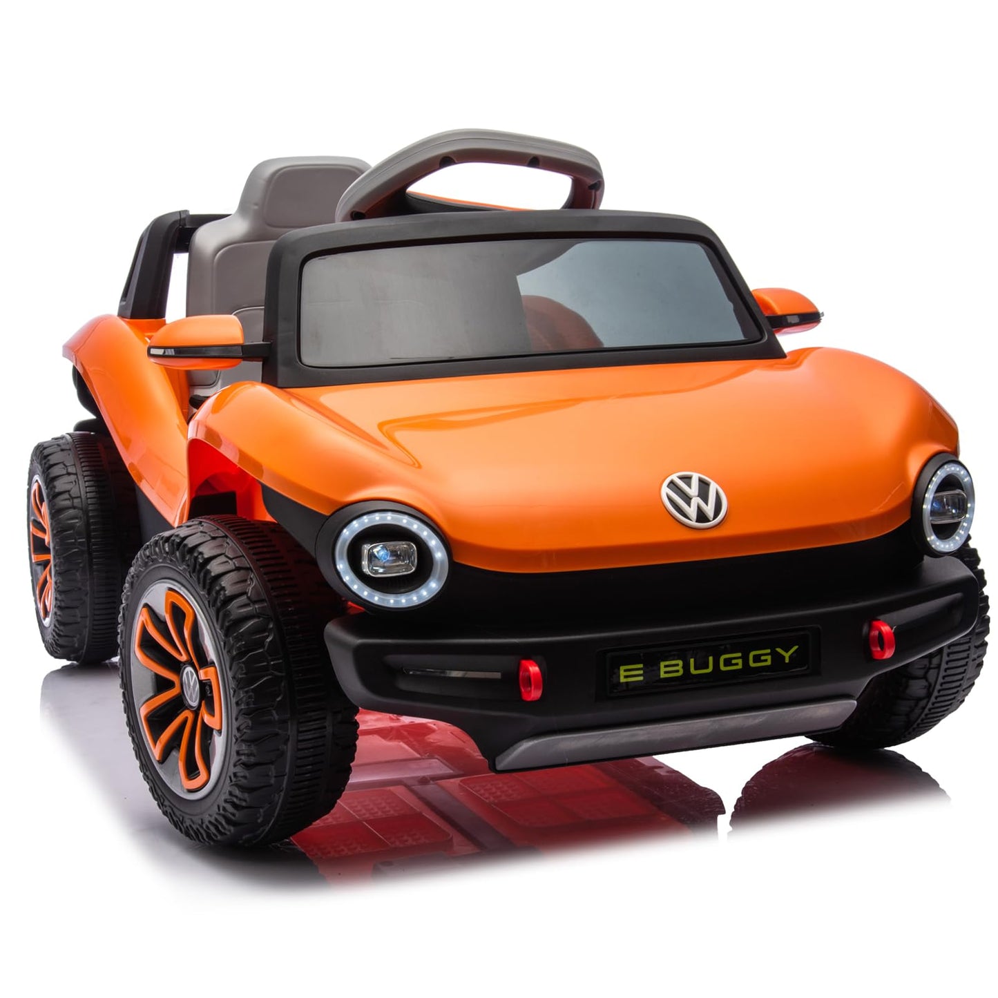 Garvee Ride - P Series: 12V with Remote Control, LED Lights, Bluetooth Audio, ABS Material, Safety Harness, Adjustable Steering, Outdoor Play