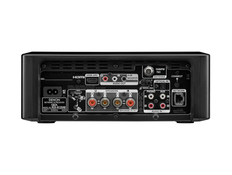 Denon CEOL N12 DAB DAB+ Receiver With SCN10 Speakers Bundle Black