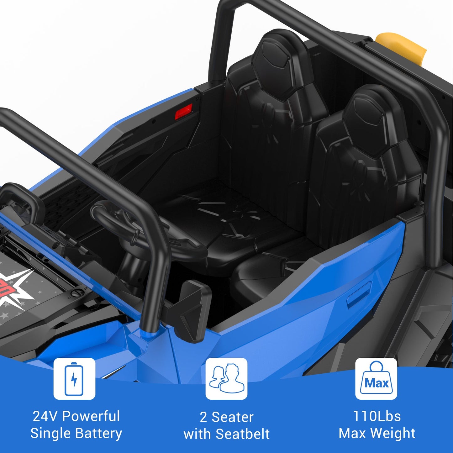 Garvee Ride - P Series: 24V Ride On Dump Truck for Big Kids, 4x4 Electric Car with Remote Control, Shovel, Bluetooth & Music, 24v Ride On Toys, Truck Car, Kids Electric Ride