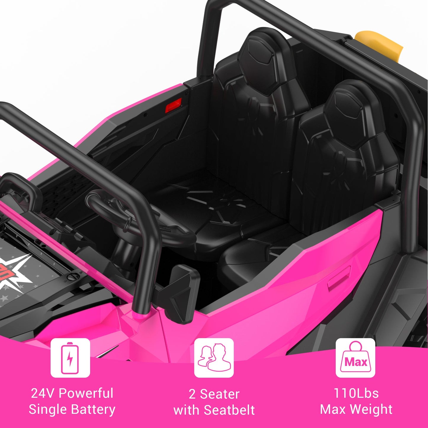 Garvee Ride - P Series: 24V Ride On Dump Truck for Big Kids, 4x4 Electric Car with Remote Control, Shovel, Bluetooth & Music, 24v Ride On Toys, Truck Car, Kids Electric Ride