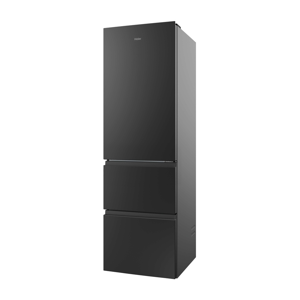 Haier HTR3518ENMTK 3D Series 3 60/40 Freestanding Frost Free Fridge Freezer Black